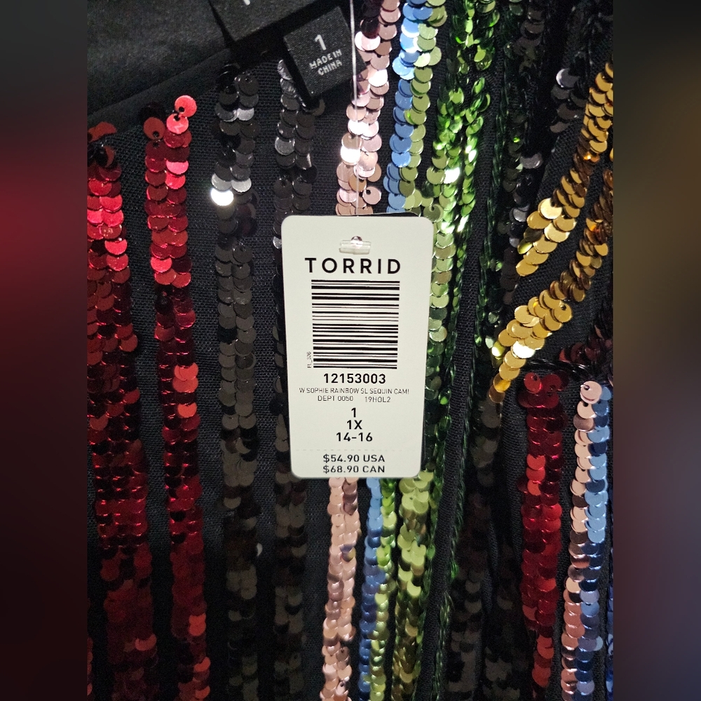 Torrid Multicolor Sequin Camisole - Picture 5 of 6